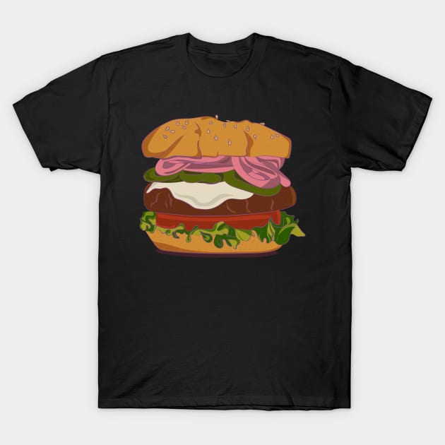 Hamburguesa con queso T-Shirt by LupeArt